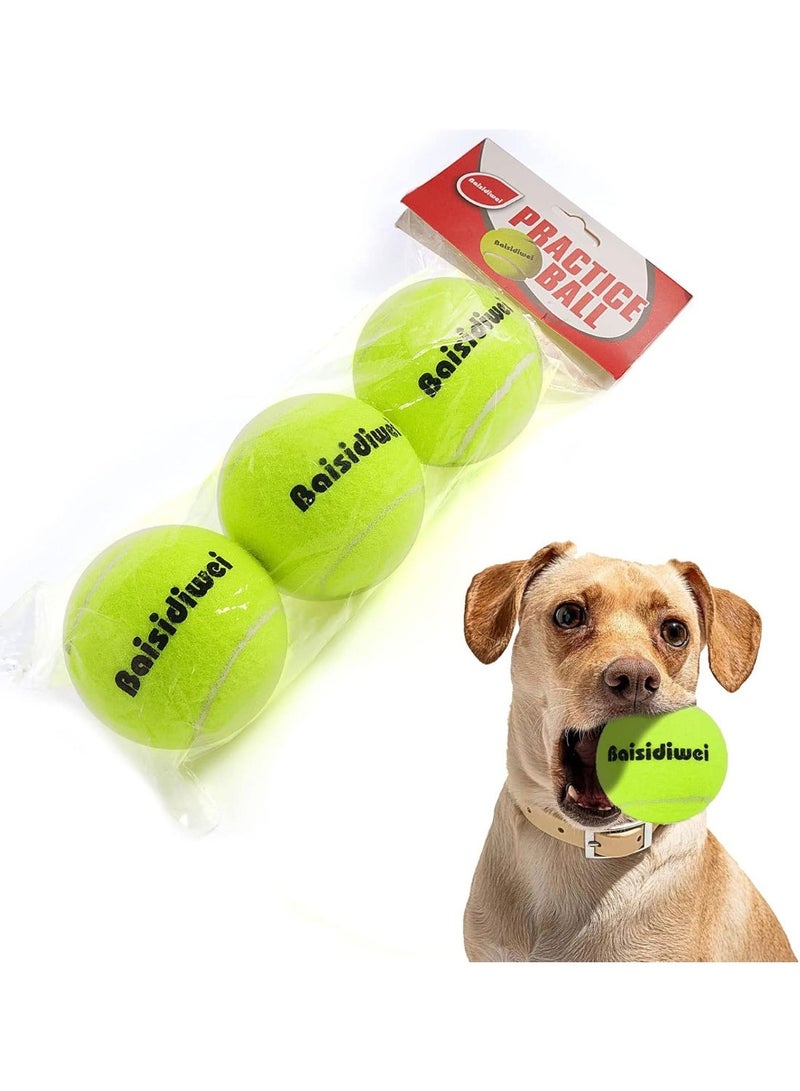 Tennis Balls for Dogs 3 Pack of Pet Toy Balls 2.5" Durable Dog Balls for Training, Playing, Exercise Dog Toys Dog Gift for Small Medium Large Dogs - Image 1